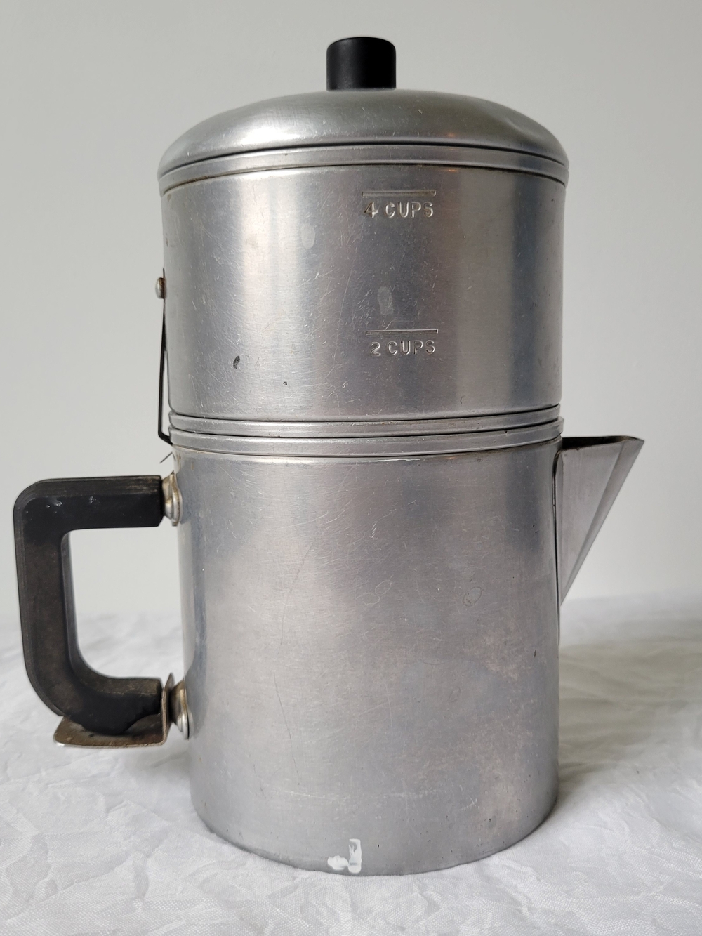 Drip-O-Lator 4 Cup Stovetop Drip Coffee Espresso Maker Aluminum Silver Percolato